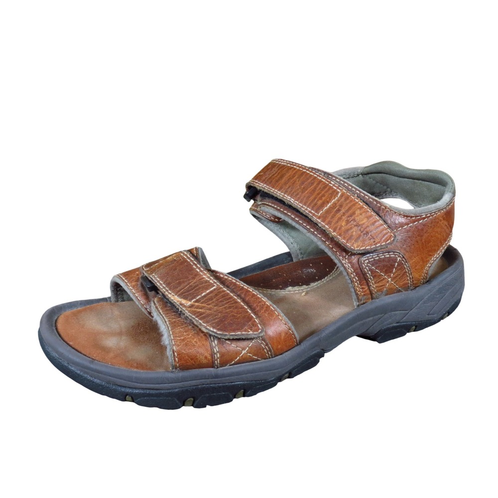 Rockport Rocklake Mens Sport Sandals Size 8 Outdoor Hiking Brown Leather